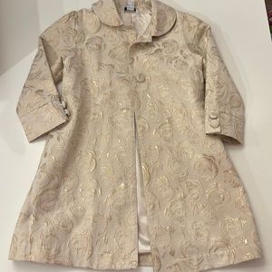 Heartstrings Brocade Girls Coat - Size 5 - Work Once